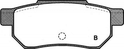 OPEN PARTS bpa023302 -  Комплект тормозных колодок, дисковый тормоз
